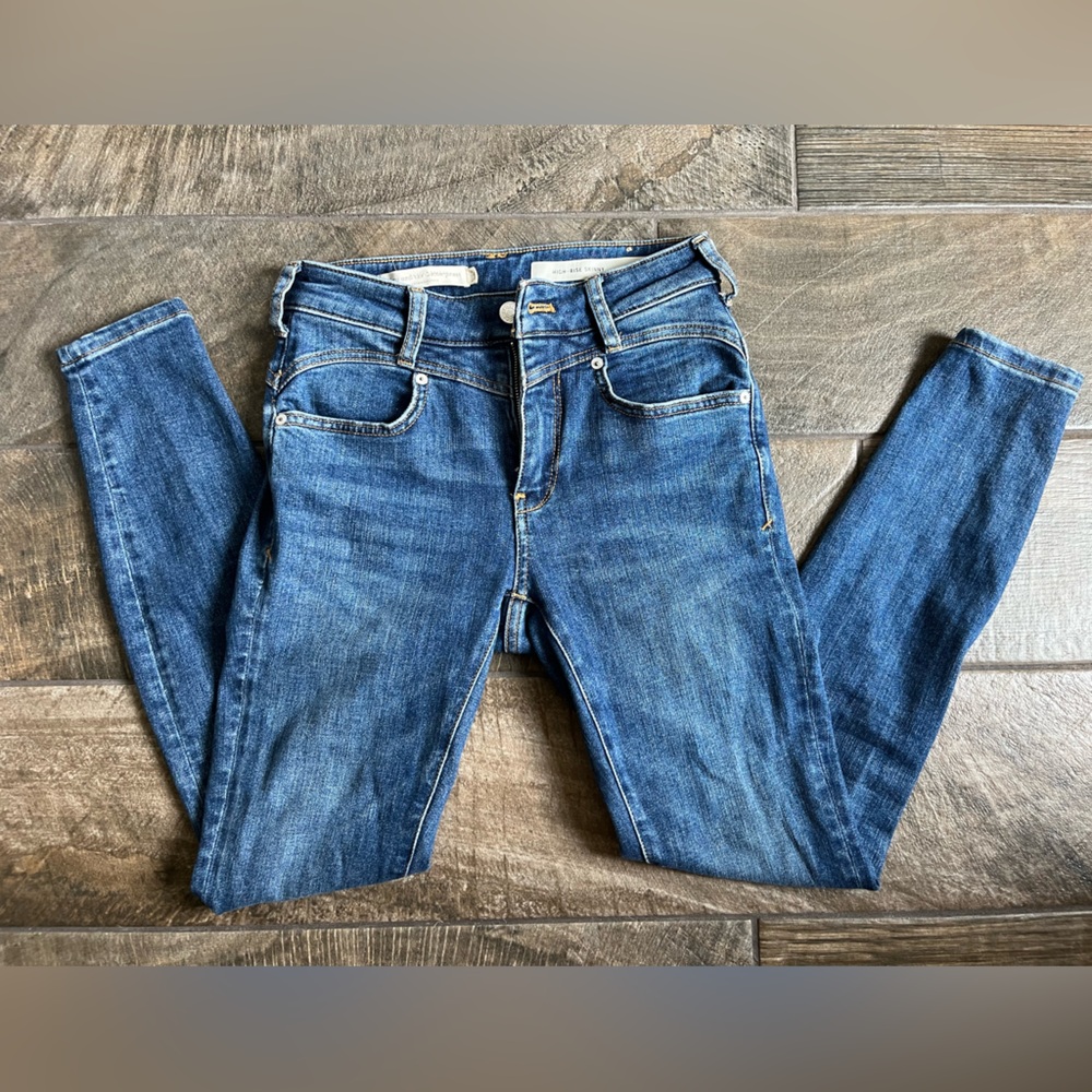 Anthropologie Blue Denim Overalls